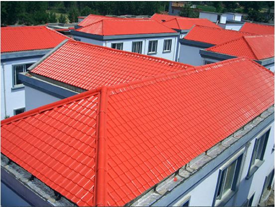 新型防腐蝕屋面瓦輕質樹脂瓦平改坡工程案例